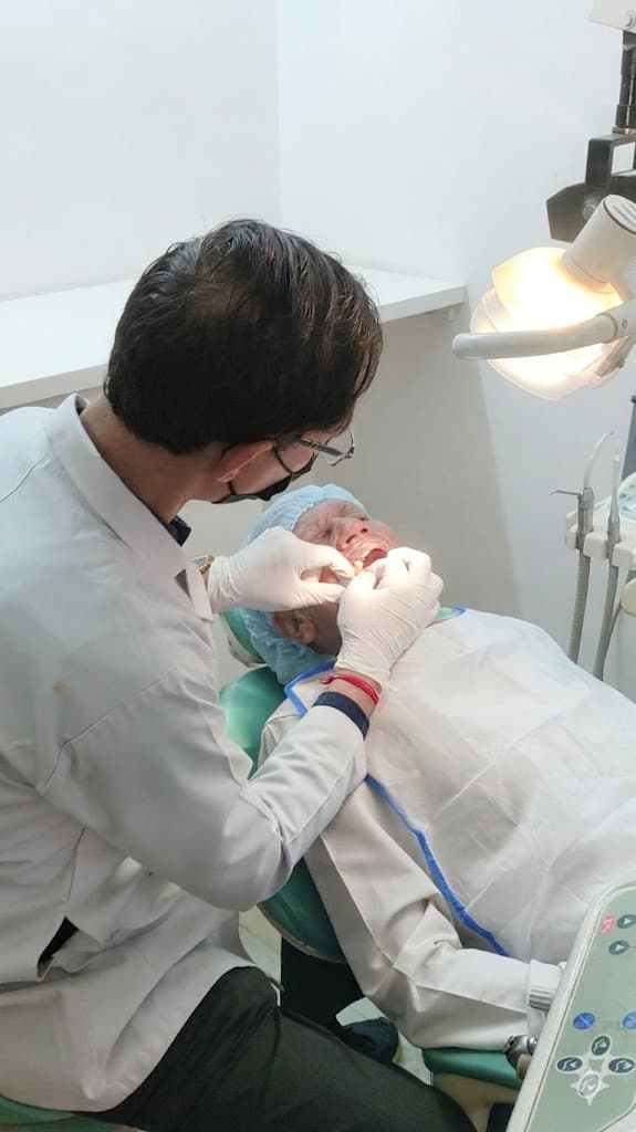 Dental treatment in progress at Wadhwa Dental Clinic