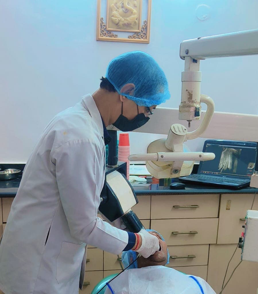 Patient care inside Wadhwa Dental Clinic